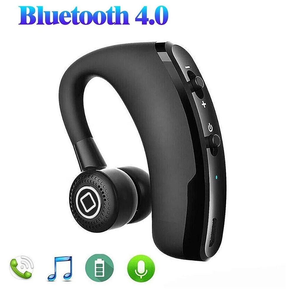 V9 Business Earphones Bluetooth 5.0 Ear Hook TWS Wireless Headphones with Mic Hands-free Call Headset In-Ear HiFI Music Headset