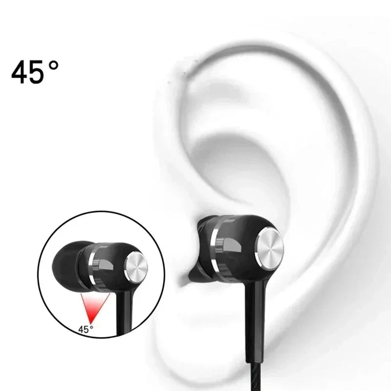 Wired Headphones 3.5mm In-Ear Sport Earbuds Bass Mobile Phone Earphone Stereo Headset with Mic Volume Control Music Earphones