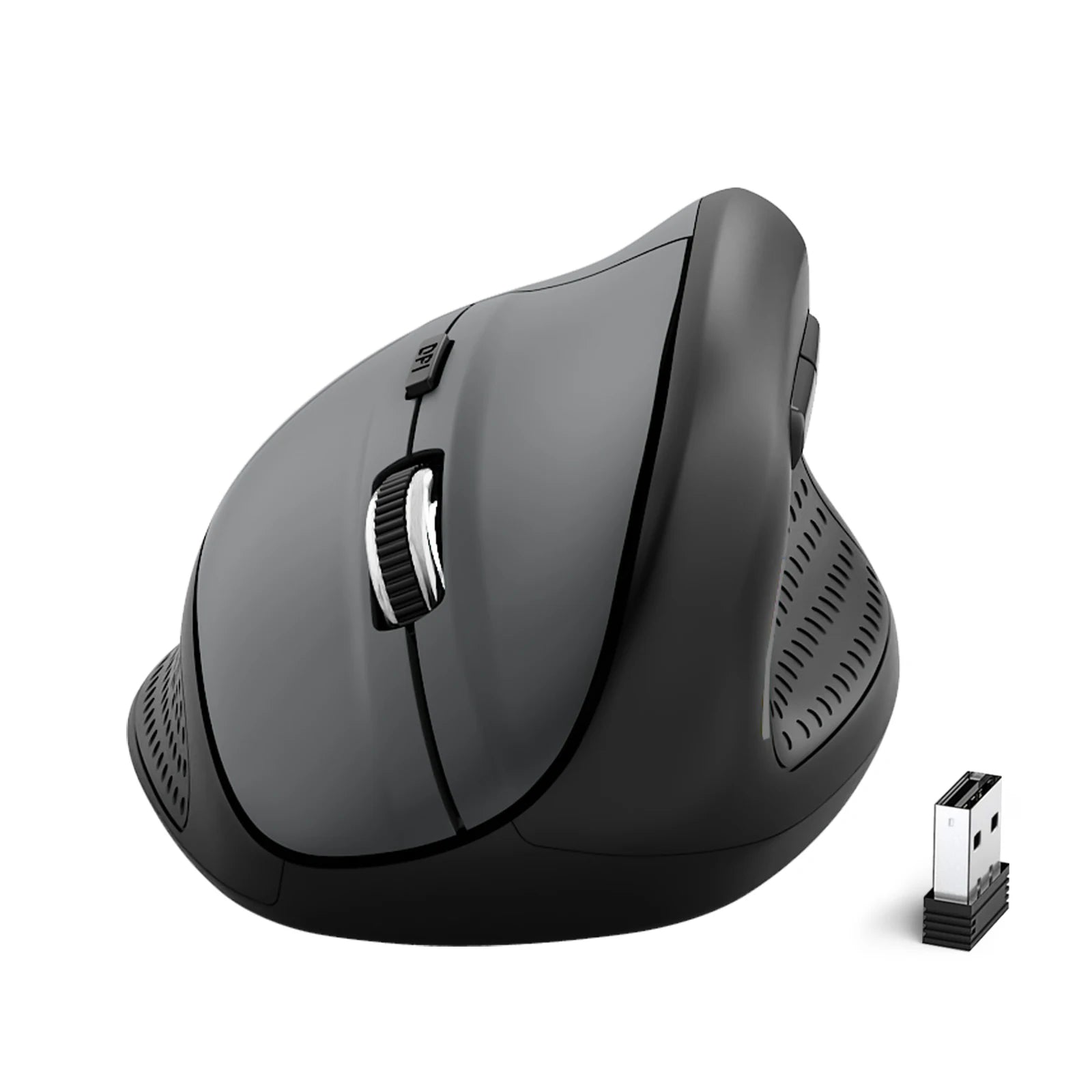 E-YOOSO X-45 2.4G Wireless Mouse for Big Palms, 4800 DPI Adjustable Plug and Play Low Battery Reminder for Home, Office Gaming