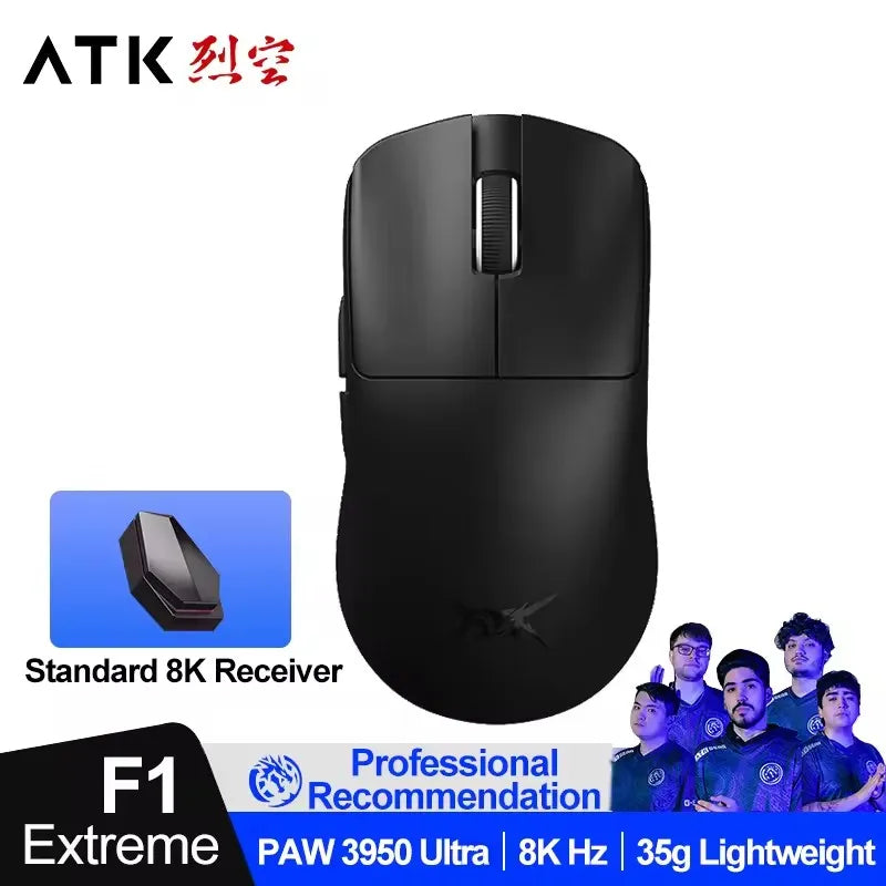 ATK BlazingSky F1 Extreme Wireless Gaming Mouse PAW3950 Ultra Dual-Mode 8000Hz 35g Lightweight E-sports FPS Mice